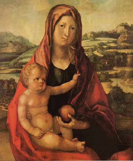 Maria mit Kind vor einer Landschaft, Albrecht Durer